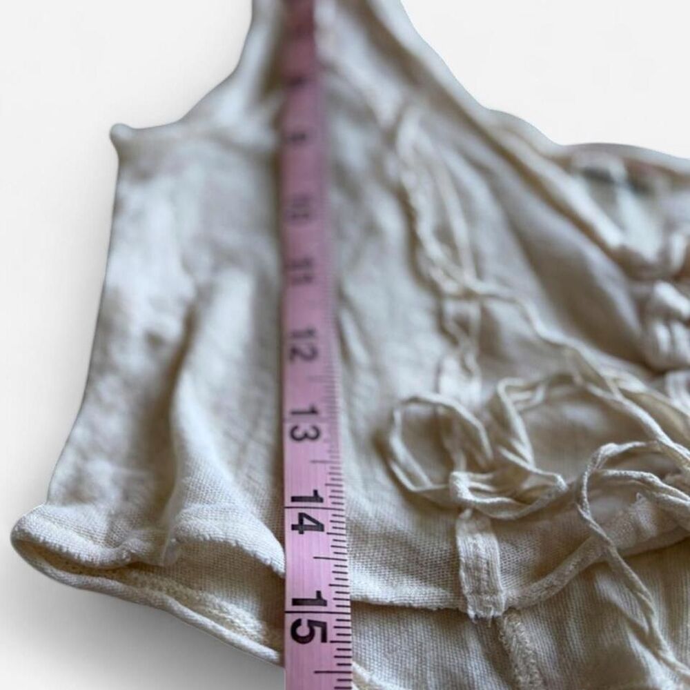 Free-people Women's Cream and Tan Crop-top - Picture 5 of 5